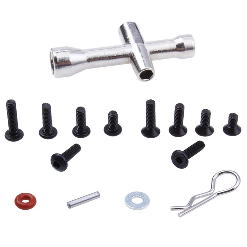 

241Pcs 1/10 RC Car Parts,1/10 HSP RC Car Repair Tool & Screws Box,D3/D4/XIS Full Car Screw Accessories