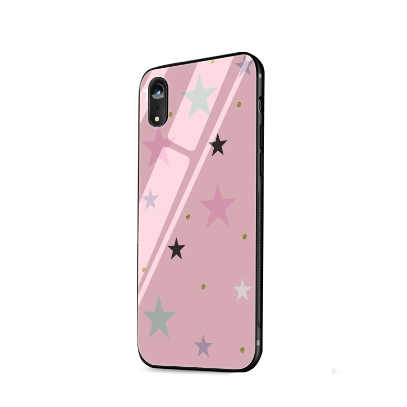 Чехол для мобильного телефона из стекла ТПУ iPhone 5 5S 6 6s 7 8 Plus X XR XS Max Shell Cover облако