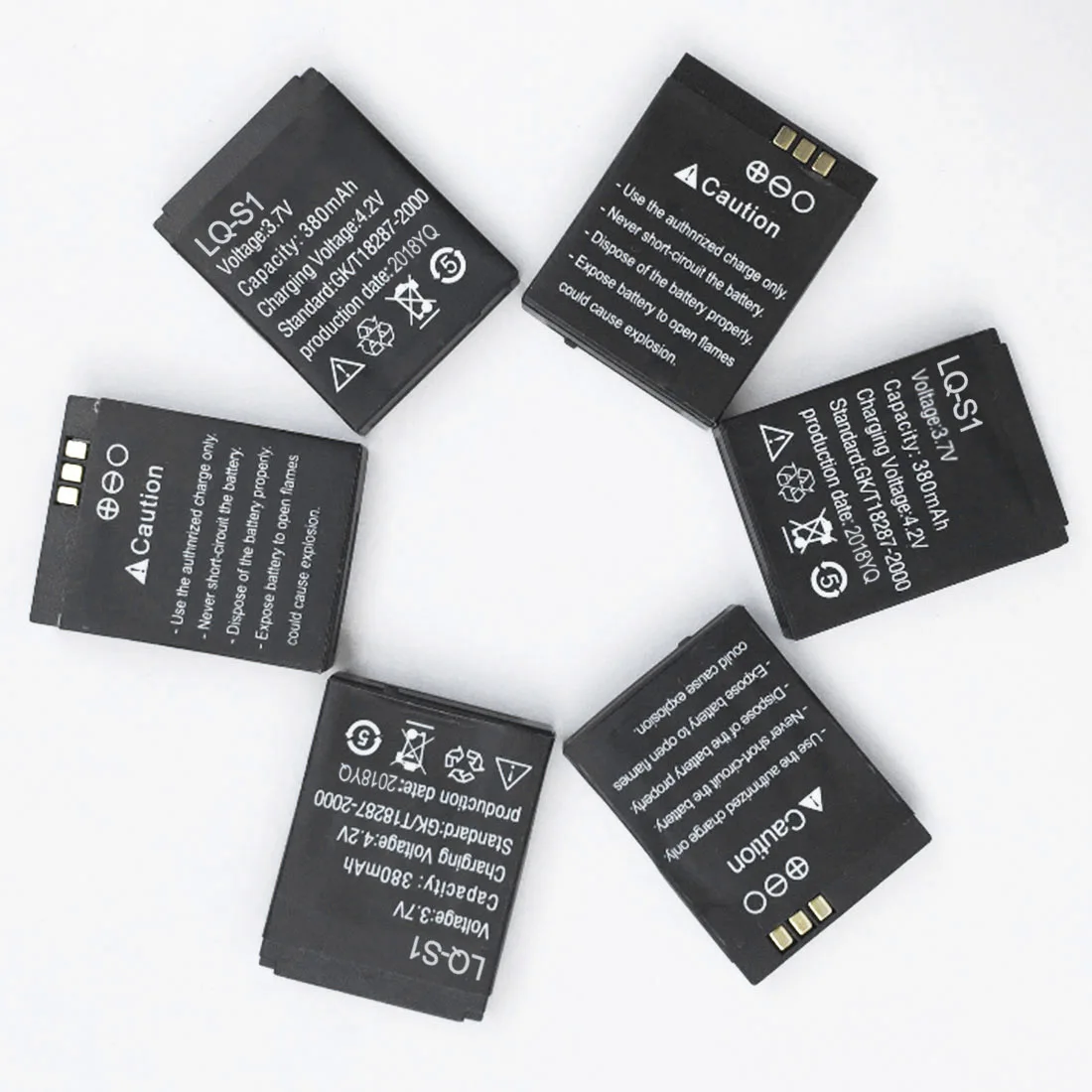 Rechargeable 380mAh Smart Watch Battery Lithium Polymer Li-po for DZ09 QW09 A1 W8 Lithium-ion Li-polymer | Электроника