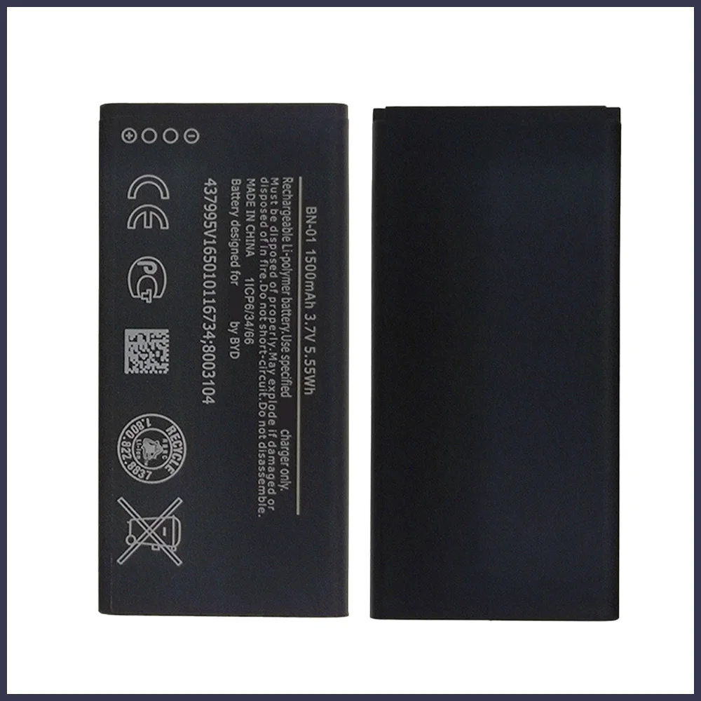 Аккумулятор 100% мА · ч 1500 для смартфонов Nokia Lumia X BN-01 1045 RM RM-980 X2 + Plus 980 X2DS - купить по