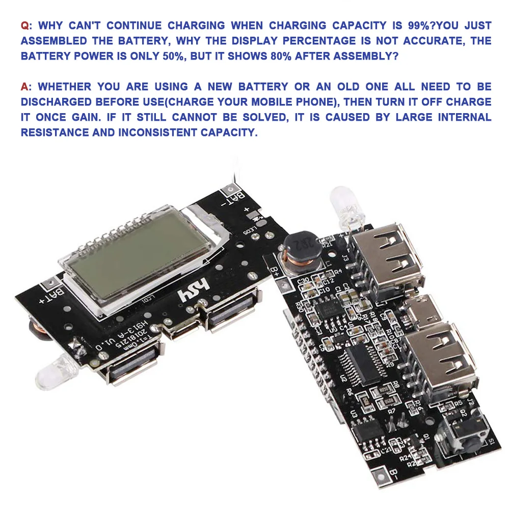 

4PCS 5V Micro USB 18650 Lithium Battery Charging Board Charger Module With Protection Protection Dual Functions Battery Charger