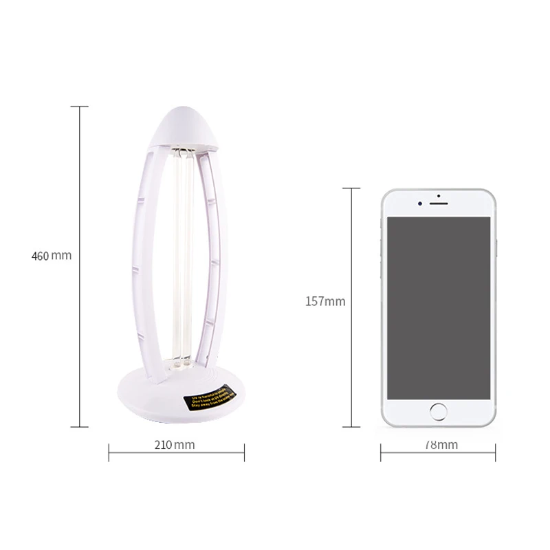 

38W 220V/110V Ultraviolet UV Desinfection Bactericidal Lamp Household UVC Light Sterlizer Sanitizer Sterilizer for Home HR