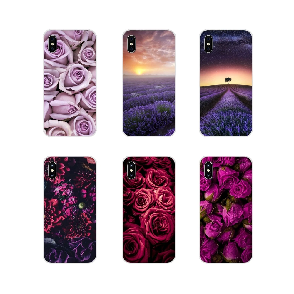 Чехол на заказ для Huawei G7 G8 P8 P9 P10 P20 P30 Lite Mini Pro P Smart Plus 2017 2018 2019 фиолетовый цветок Роза