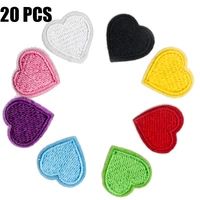 20pcslot mini heart patch cartoon cute stickers for baby clothes shoes hats bags iron on sew on fabric appliques diy