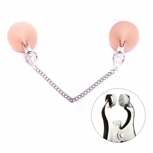 NEW Device Bondage Gear Hard Clover Nipple Clamps Clips Games Sex Toys Adult Products for Women Metal Nipple Clamps Steel Breast 2