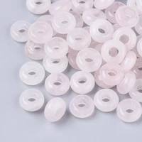 5pcs natural stone european beads rondelle 4mm large hole charms beads for jewelry making bracelet accessories 10x4 5mm
