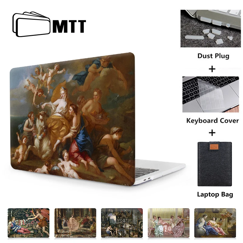 MTT чехол для Macbook Air Pro retina 11 12 13 15 Сенсорная панель классическая картина маслом ноутбук рукав для Apple macbook 13,3 дюйма Чехол
