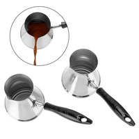 turkish coffee pot maker long handle moka pots cezve stainless steel butter melting utensils european coffeeware kitchen tools