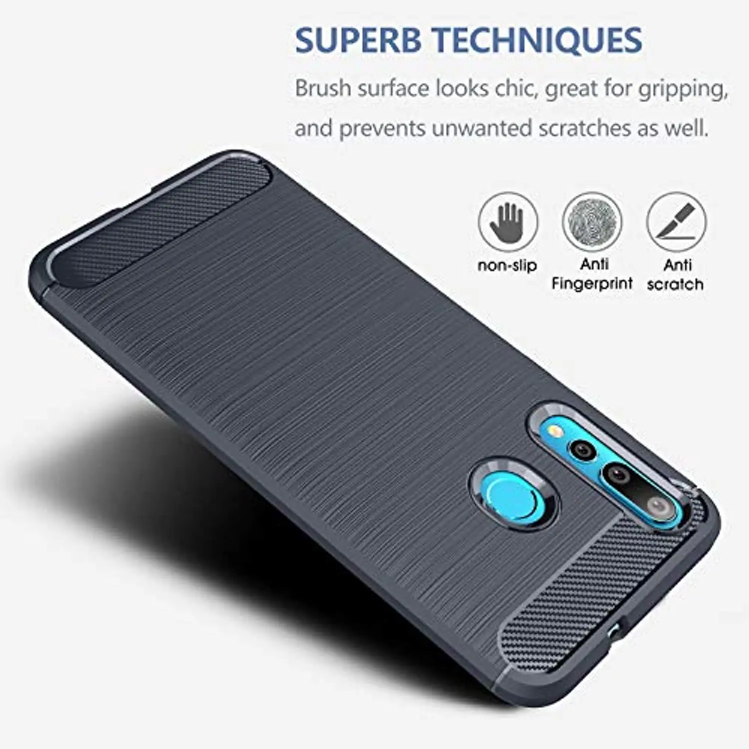 Carbon Fiber Armor for Huawei Nova 4 5 Pro 5i 3 Honor View 20 10 9X 8X 7X 8A 7A 8C 7C Phone Cases TPU Silicone Soft Back Cover |