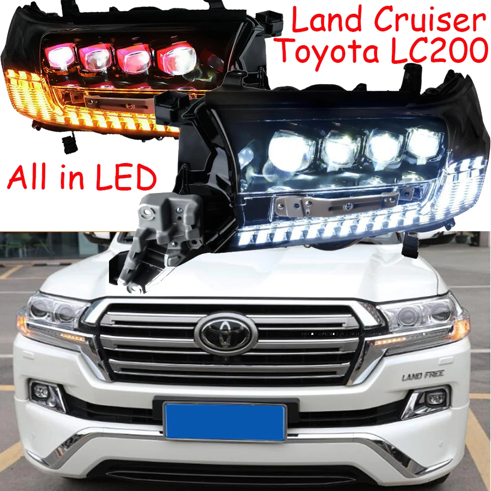 2 шт~ 2019y автомобильный бупмер головной свет для Toyota Land Cruiser фары LC200 Prado автомобильные аксессуары светодиодный противотуманный фонарь для prado фары