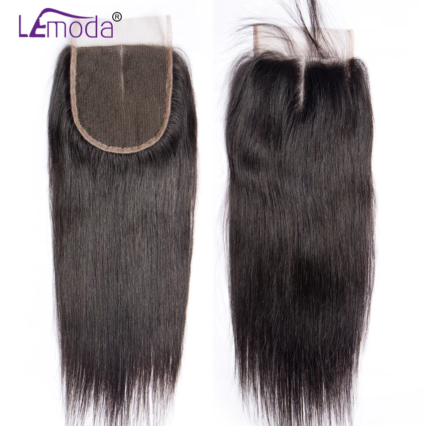Прямые пучки волос с застежкой бразильские рандомные пряди шиньоны Lemoda толстые и