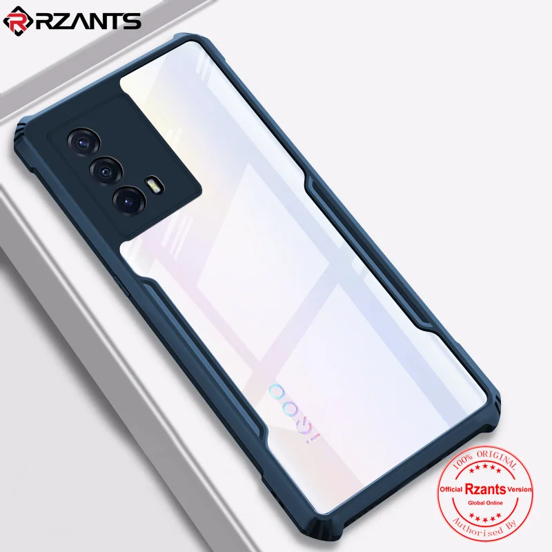 

Rzants For VIVO iQOO Z5 5G Case Hard [Blade] Shockproof Slim Crystal Clear Cover funda Casing