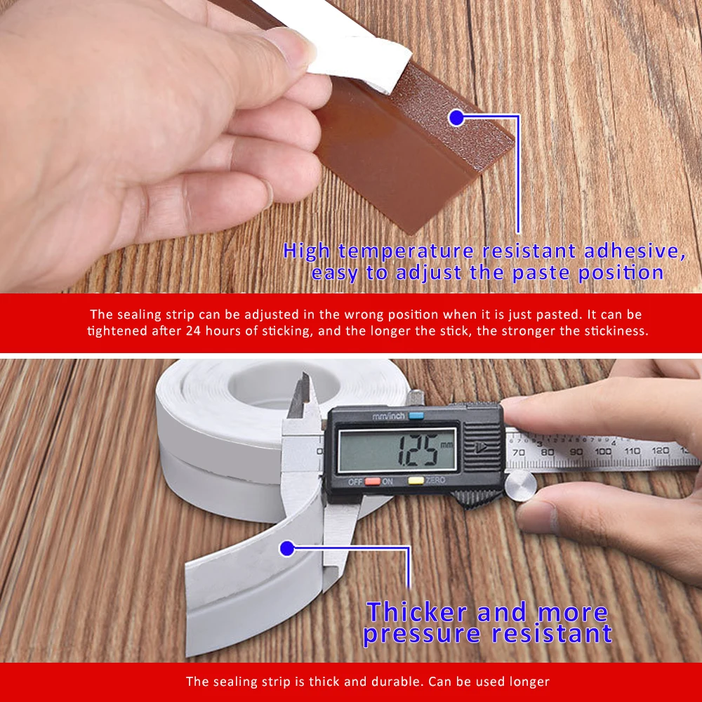 

100*2.5cm Silicone Self-Adhesive Door Window Sealing Strip Door Gap Windbreak Window Insulation Sound Insulation Of Glass Doors