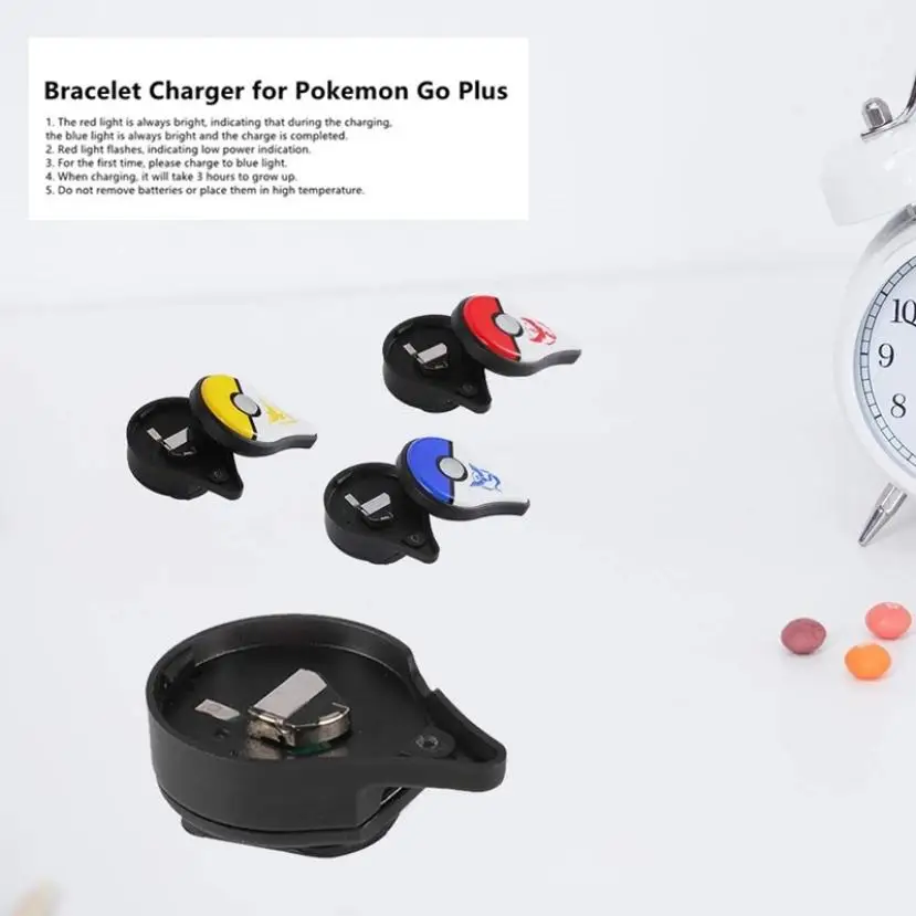 

Smart Bracelet Charger Charging Base Travel Accessories Fast Rechargeable Lithium Battery For Pokemon Go Plus