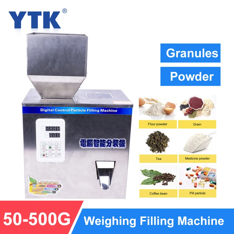 

YTK 500G Granule Powder Filling Machine Automatic Weighing Machine Medlar Packaging Machine for Tea Bean Seed Particle