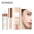 O.TW O.O набор для макияжа лица, 3 шт., косметический набор, косметическое масло, грунтовка для лица, жидкий консилер, BB крем, водонепроницаемая матовая косметика для женщин