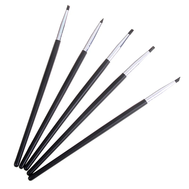 

5pcs Dental Resin Brush Pens Dental Shaping Silicone Tooth Tool For Adhesive Composite Cement Porcelain Teeth Dentist Tools