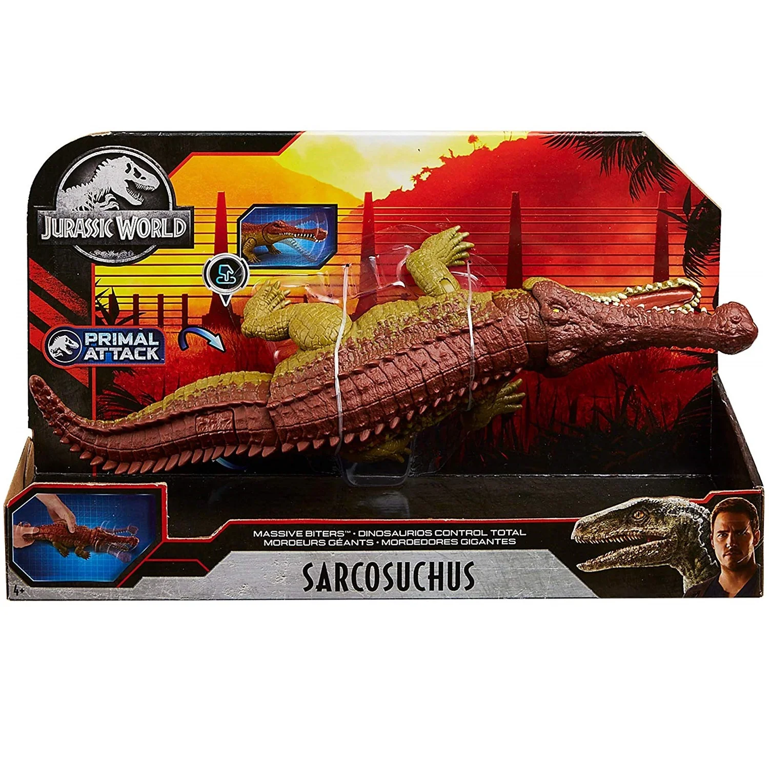 Mattel фильма Мир Юрского периода (Jurassic World ручной работы хищного динозавра в