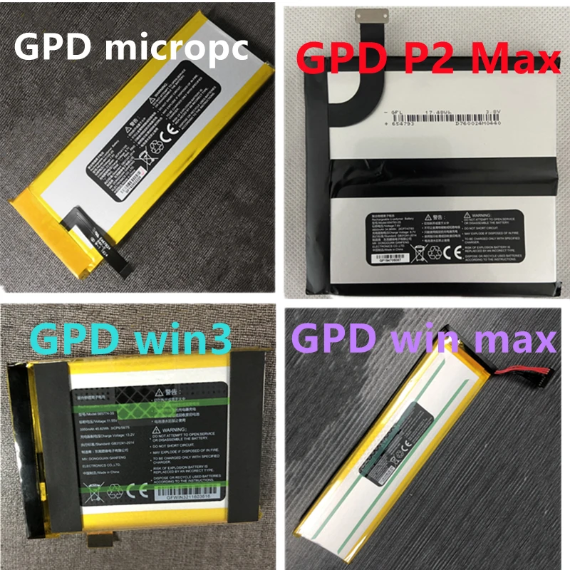 Original 64381322s 654793-2s 5657743s 4841105-2s Portátil Portátil para Gpd p2 Max Micropc Win Max Win3 Novo Baterias p/ laptop