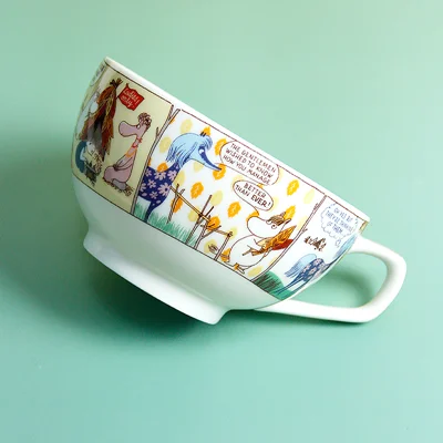 bowl Moomin Милая большая миска для лапши и тарелка набор чашка для Муми-троллей и миска для Муми-троллей - Цвет: bowl