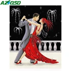 AZQSD Алмазная картина мозаика пара рисунок танцора стразы украшение дома Алмазная вышивка, портрет ручной работы