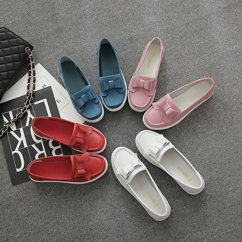 Кеды Gykaeo женские кожаные мягкая подошва повседневные кроссовки для медсестер с