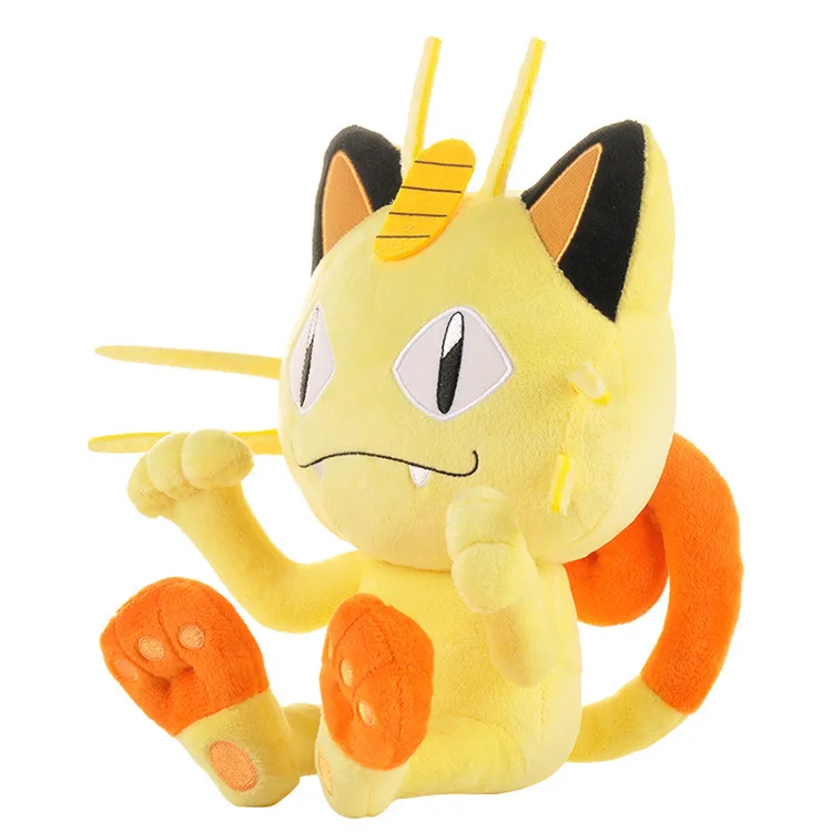 

Cartoon Pokemon Meowth Plush Toy Doll Japanese Anime Pokemon Yellow Cat Stuffed Doll Toys Creative Cute Soft Pillow Kids Gifts