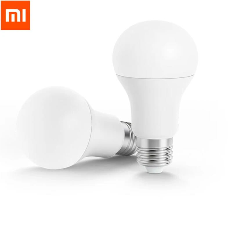 Original Xiaomi Mi Smart LED Bulb Wifi Remote Control Adjustable Brightness Eyecare Light Smart Bulb WHITE COLOR