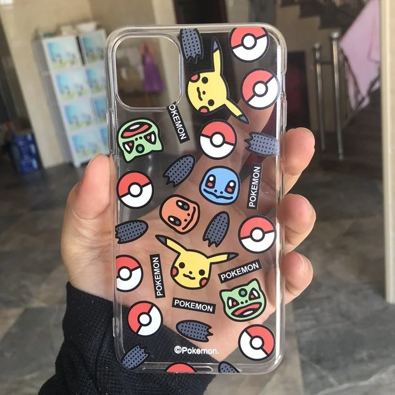 Чехол для IPhone 13 pro max 7/ 8/ Plus X /XR/XS Max /11 /12 /Pro силиконовый с изображением покемона