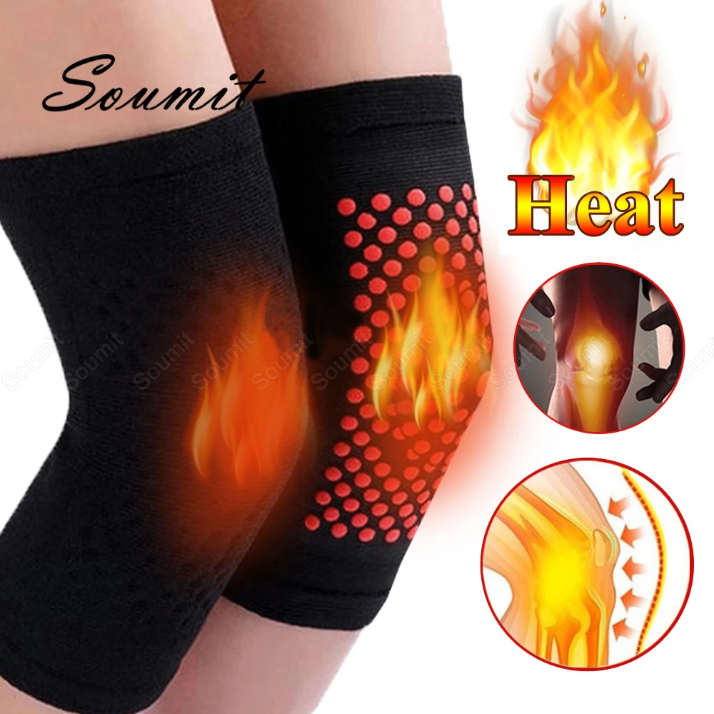 

2Pcs Self Heating Warm Knee Pads for Women Men Magnetic Therapy Kneepad Pain Relief Foot Massager Support Knee Sleeves Pads
