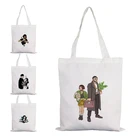 Холщовая Сумка-тоут Killer Leon для девушек, дизайнерские дамские сумочки, шоппер из аниме ткани на плечо, дешевый Женский саквояж с принтом, 2021