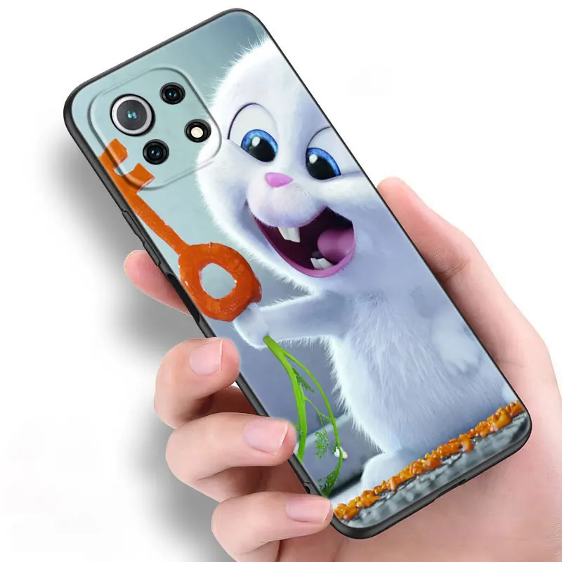 cute cartoon rabbit phone case for xiaomi mi poco x3 nfc f3 gt m3 10t 11t 11x pro 11i a2 11 lite ne 5g civi soft tpu black cover free global shipping