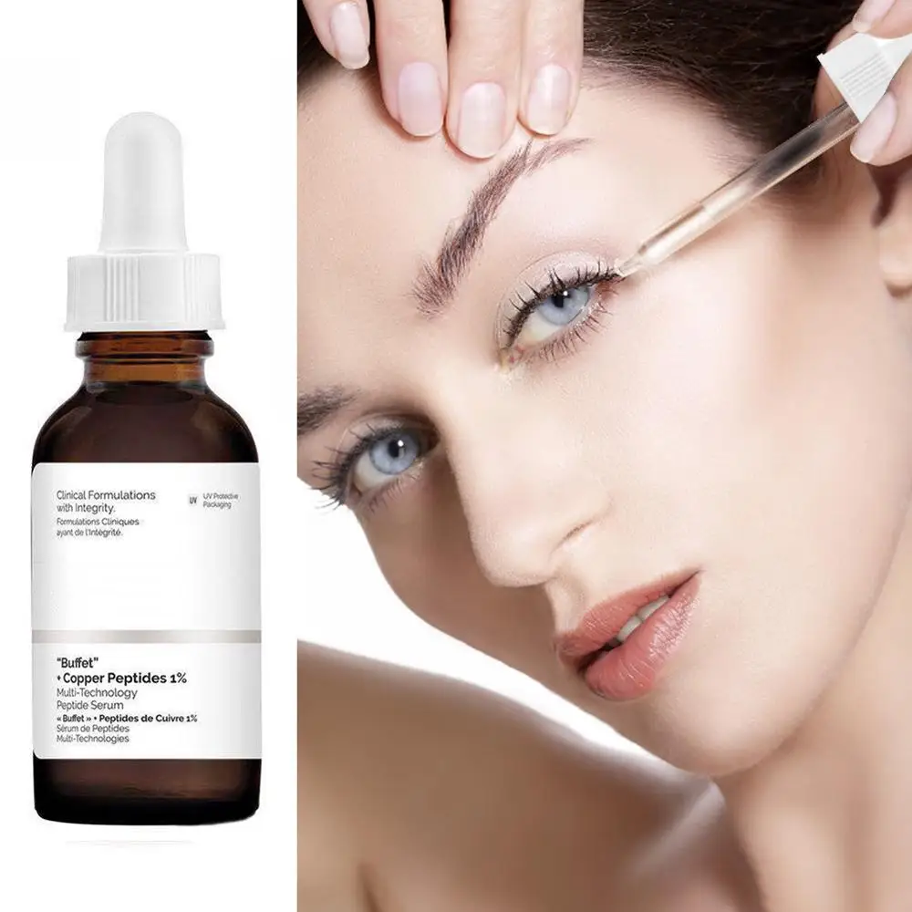 

Ordinary Buffet + Copper Peptides 1% Fades Fine Lines Firm Skin Face Anti-wrinkle Shrink Pores Base Makeup Primer 30ml Skin Care