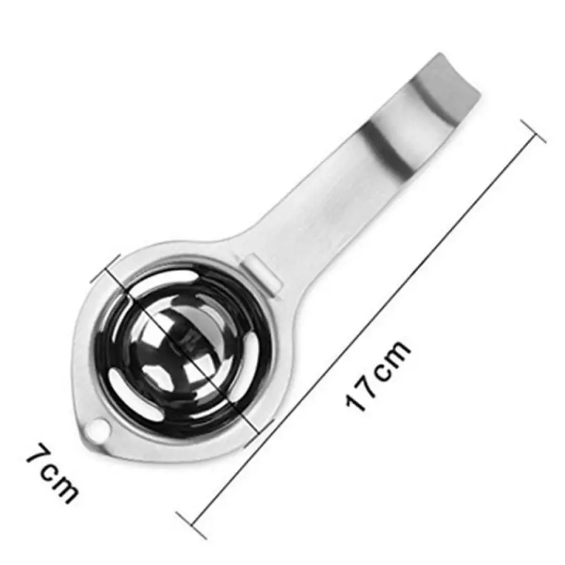 Stainless Steel Egg Yolk Separator with Convenient White Color - Extractor, Filter, and Strainer Kitchen Tool image 3