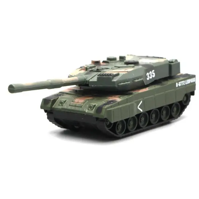 Серый 1:43 моделирование Танк модель из сплава игрушка детская Военная серия сплав Танк коллекция детские игрушки рождественские подарки на день рождения - Цвет: Серый