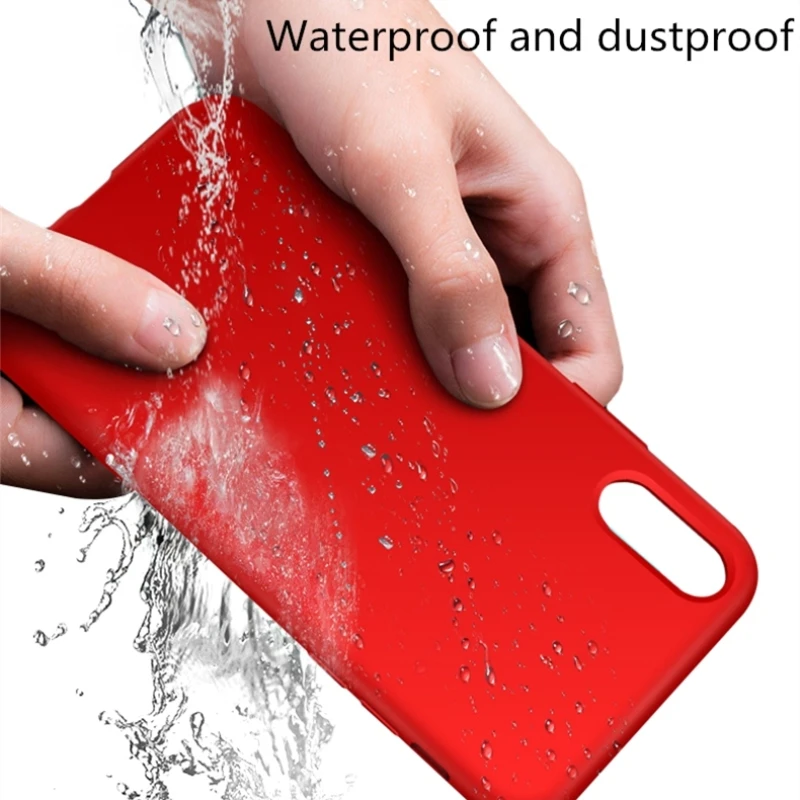 TeppKa For iPhone Xs max Xr X 6 6S 7 8 Plus Liquid Silicone Phone Case Soft Rubber Touch Back Protective Shockproof Cover |