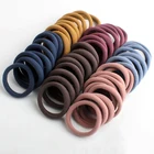 50 шт., Однотонные резинки для волос, в Корейском стиле