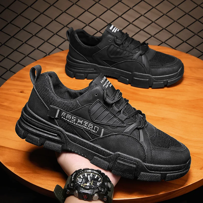 

Zapatillas Non-Leather Casual Shoes 2021 Running Male Sneakers Fashion Breathable Solid Color Sports Mens Shoes Trendyol Sneaker