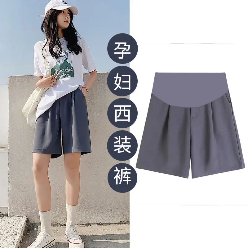 

Summer Chiffon Maternity Belly Short Pants Pregnant Women Shorts Pregnancy Short Trousers Adjustable Belly Clothes Korean Style