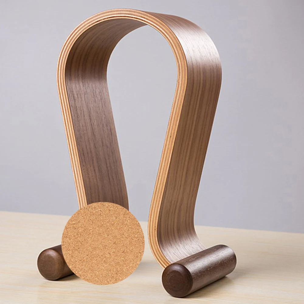 SAMDI стойка для наушников Дерево орех деревянный наушник игровая гарнитура