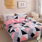 Пододеяльник с геометрическим рисунком в скандинавском стиле для спальни, двуспальной кровати, наволочка, домашний текстиль, Европейский набор постельных принадлежностей