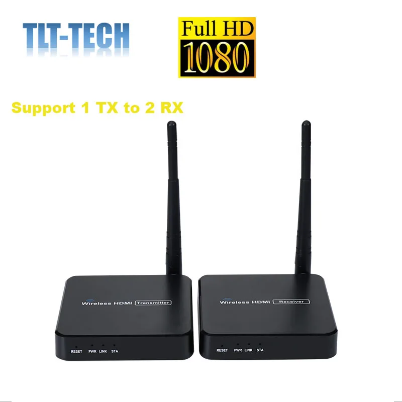 TLT-TECH Wireless HDMI Video TV Transmitter Receiver WIFI 100m HDMI Extender Wireless HD 1080P Wireless Transmission System