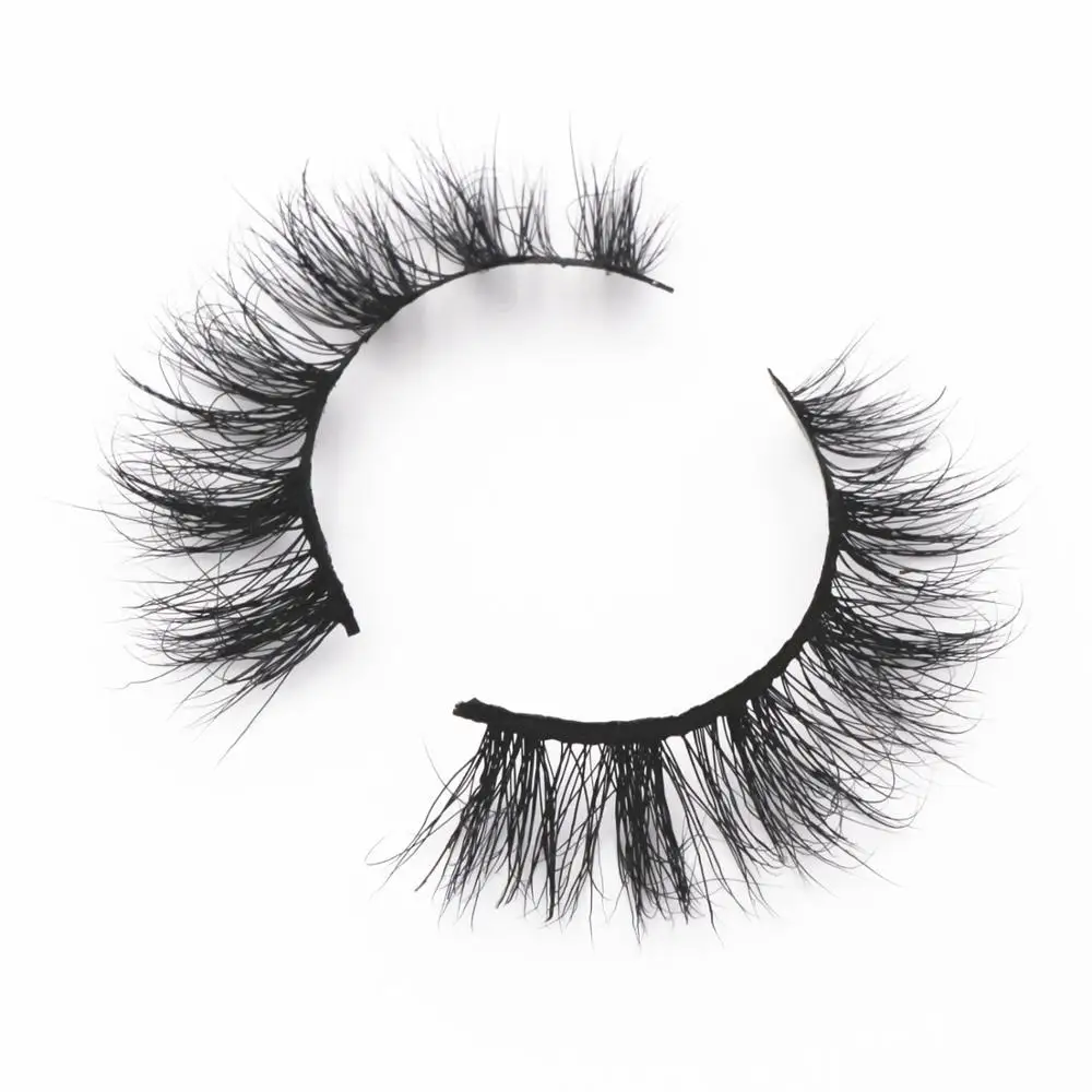 3D норковые ресницы настоящие ручной работы перекрестные индивидуальная полоса