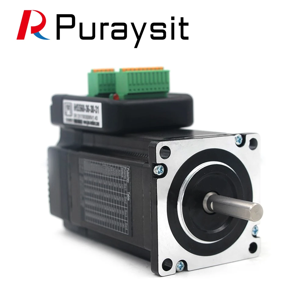 Одноосевой 2-фазный интегрированный шаговый двигатель с замкнутым контуром Nema24 3