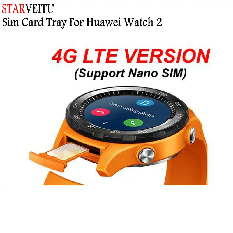Bandeja de tarjeta Sim para Huawei Watch 2, soporte de tarjeta Sim Versión 4G Lite, compatible con ranura para tarjeta Sim versión 2018