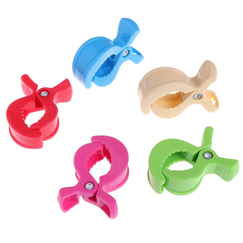 Зажим для детской коляски пластиковый разноцветный | Мать и ребенок