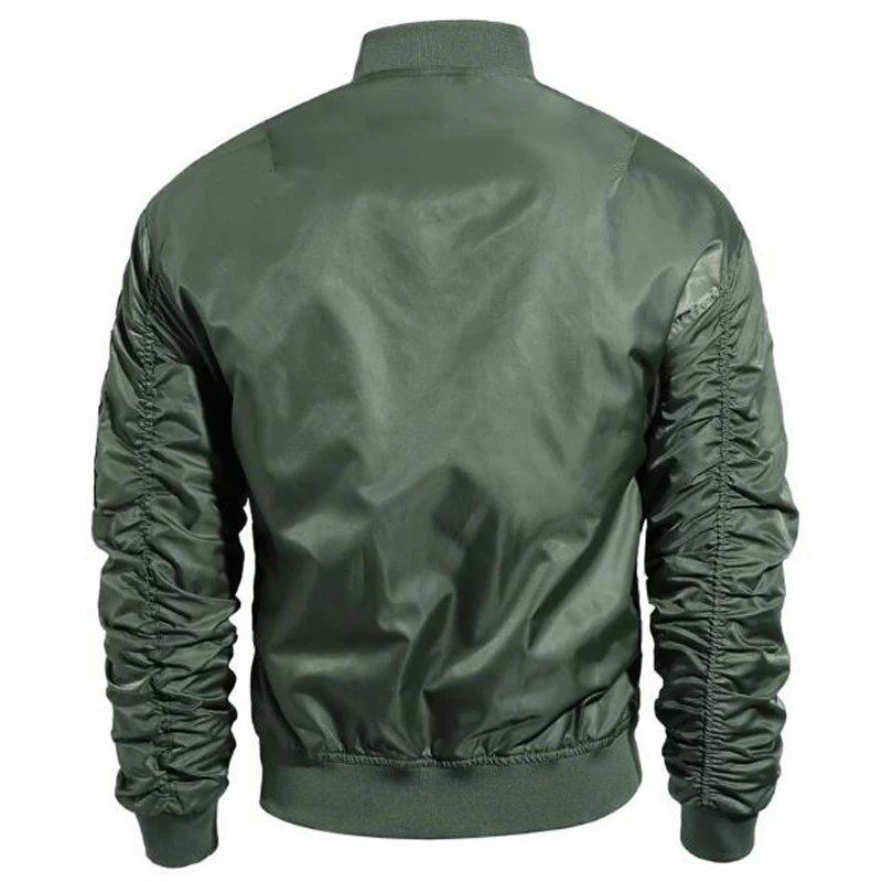 Мужская байкерская куртка однотонная мотоциклетная бомбер весна осень