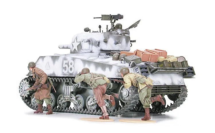 Tamiya 35251 1/35 Military Miniature Series No251 US Army M4A3 Sherman W/105mm howitzer Tank Plastic Assembly Building Model Kit | Игрушки и