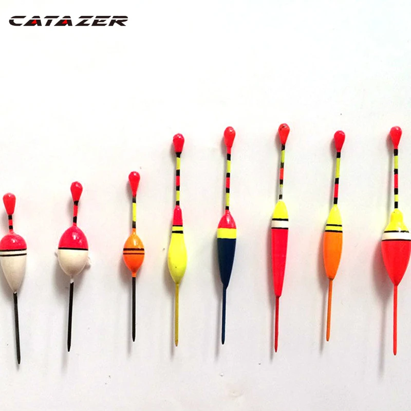 

10 шт./лот набор рыболовных поплавков, буй, поплавок, рыболовные легкие палочки, поплавки с колебаниями, разные размеры, цветной поплавок, буй для рыболовных аксессуаров