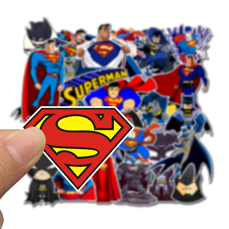 

50 pcs/Pack Super Man Car Motorcycle Phone Travel Luggage Trolley Laptop Computer Sticker Toy